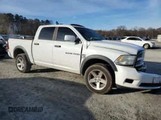 2012 Ram 1500 Sport with VIN 1C6RD7MT1CS162535, listed as a Copart auction lot 84612554 with 126,312 mi miles and Salvage Title. Bid and sale history available at carsss.com. Image 4.