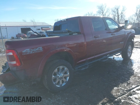 2019 Ram 2500 Laramie with VIN 3C6UR5NL8KG652913, listed as a IAAI auction lot 41611071 with 154,955 mi miles. Bid and sale history available at carsss.com. Image 4.