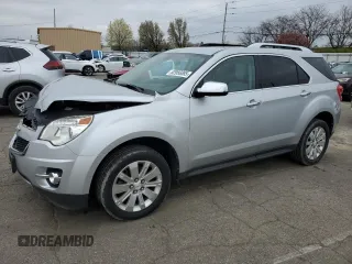 2011 Chevrolet Equinox LT w/2LT with VIN 2CNFLNE55B6252125, listed as a Copart auction lot 52956085 with 100,110 mi miles and Salvage Title. Bid and sale history available at carsss.com. Image 1.