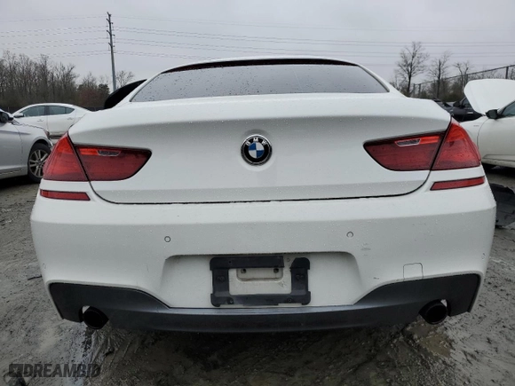 2013 BMW 6 Series 640i with VIN WBA6A0C55DDZ03819, listed as a Copart auction lot 85010154 with 129,968 mi miles and Salvage Title. Bid and sale history available at carsss.com. Image 6.