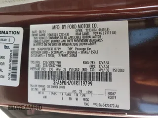 2015 Ford Fusion SE with VIN 3FA6P0H70FR119799, listed as a Copart auction lot 62278815 with 266,826 mi miles and Salvage title. Bid and sale history available at DreamBid. Image 12.