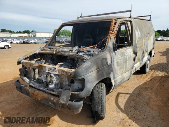 2000 Ford Econoline Cargo z VIN 1FTNE2424YHB40676, wystawiony jako Copart lot #53939115 z przebiegiem Nie podano mil oraz Szkoda całkowita • Salvage title. Historia ofert i sprzedaży dostępna na DreamBid. Obrazek 1.