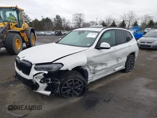 2024 BMW X3 xDrive30i with VIN 5UX53DP00R9W05606, listed as a IAAI auction lot 41730750 with 28,781 mi miles and . Bid and sale history available at DreamBid. Image 17.