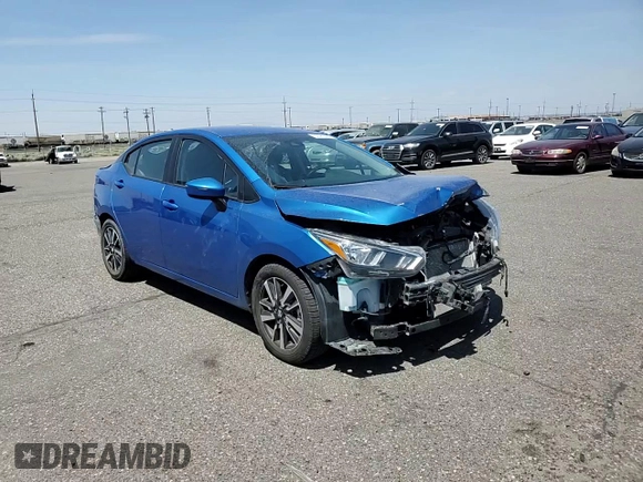 2021 Nissan Versa SV with VIN 3N1CN8EV4ML834866, listed as a Copart auction lot 62489485 with 74,300 mi miles and Salvage title. Bid and sale history available at DreamBid. Image 14.