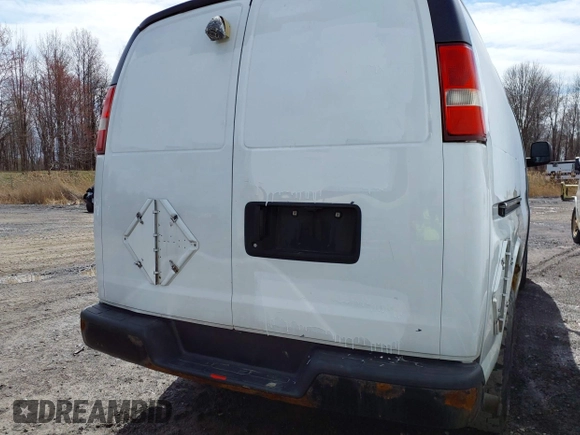 2014 Chevrolet Express Cargo Van with VIN 1GCWGFCA0E1205946, listed as a IAAI auction lot 41685687 with 317,212 mi miles. Bid and sale history available at carsss.com. Image 16.