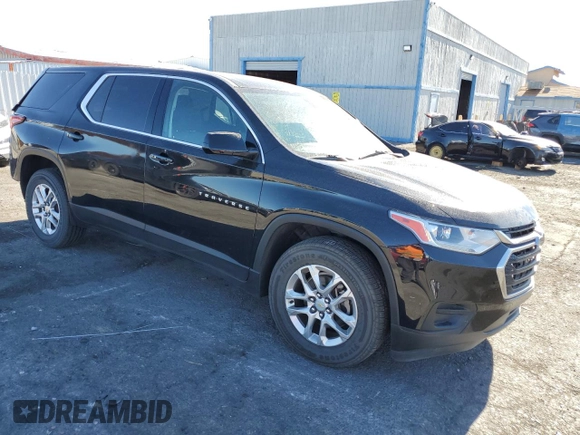 2020 Chevrolet Traverse LS with VIN 1GNERFKW1LJ142279, listed as a Copart auction lot 66882814 with 91,958 mi miles and Salvage Title. Bid and sale history available at carsss.com. Image 4.