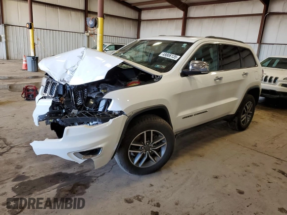 2021 Jeep Grand Cherokee Limited X with VIN 1C4RJFBG1MC534663, listed as a Copart auction lot 49806135 with Not provided miles and Salvage title. Bid and sale history available at DreamBid. Image 1.