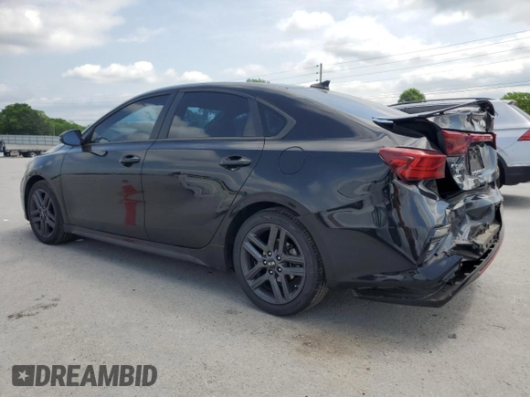 2021 Kia Forte GT-Line with VIN 3KPF34AD0ME286083, listed as a Copart auction lot 55044545 with 211,882 mi miles and Salvage title. Bid and sale history available at DreamBid. Image 2.