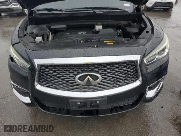 2020 Infiniti QX60 Luxe with VIN 5N1DL0MN7LC529524, listed as a Copart auction lot 57728125 with 85,542 mi miles and Salvage title. Bid and sale history available at DreamBid. Image 11.