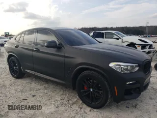 2020 BMW X4 xDrive30i with VIN 5UX2V1C06L9B44021, listed as a Copart auction lot 43767425 with 55,327 mi miles and Salvage Title. Bid and sale history available at carsss.com. Image 4.