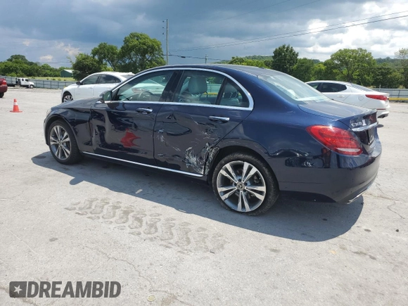 2018 Mercedes-Benz C 300 with VIN 55SWF4KB0JU272614, listed as a Copart auction lot 64769445 with 61,062 mi miles and Salvage title. Bid and sale history available at DreamBid. Image 2.