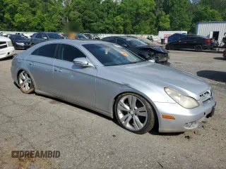 2009 Mercedes-Benz CLS 550 with VIN WDDDJ72X59A151589, listed as a Copart auction lot 55443365 with 184,996 mi miles and Salvage title. Bid and sale history available at DreamBid. Image 4.