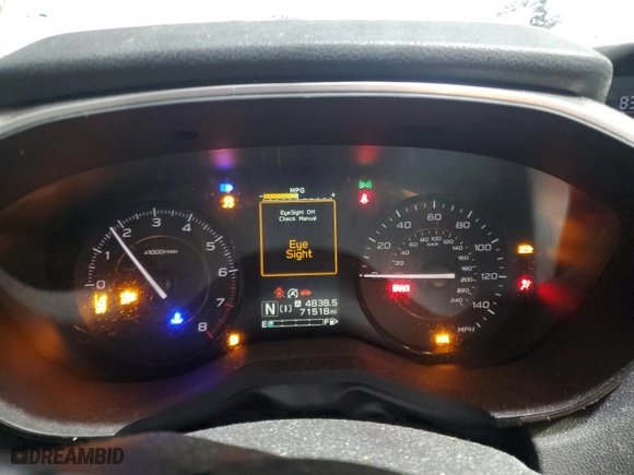 2020 Subaru Crosstrek Premium with VIN JF2GTAPC0L8205739, listed as a Copart auction lot 48544295 with 71,518 mi miles and Salvage Title. Bid and sale history available at carsss.com. Image 9.