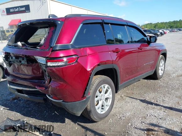 2023 Jeep Grand Cherokee Limited with VIN 1C4RJGBG3P8875558, listed as a IAAI auction lot 42178416 with 12,826 mi miles and . Bid and sale history available at DreamBid. Image 4.