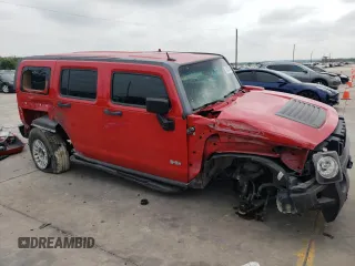 2008 Hummer H3 SUV with VIN 5GTEN13E688138698, listed as a Copart auction lot 70323494 with 0 mi miles and Salvage Title. Bid and sale history available at carsss.com. Image 4.