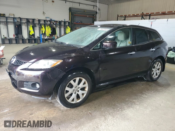 2007 Mazda CX-7 Sport with VIN JM3ER29LX70108101, listed as a Copart auction lot 76023534 with 114,076 mi miles and Salvage Title. Bid and sale history available at carsss.com. Image 1.