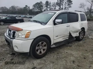 2005 Nissan Armada LE z VIN 5N1AA08A65N725526, wystawiony jako Copart lot #44571665 z przebiegiem 142 179 mil mil oraz Szkoda całkowita • Salvage title. Historia ofert i sprzedaży dostępna na DreamBid. Obrazek 1.