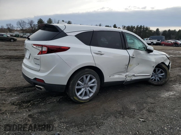 2022 Acura RDX with VIN 5J8TC2H34NL015090, listed as a Copart auction lot 44220495 with 54,323 mi miles and Salvage Title. Bid and sale history available at carsss.com. Image 3.
