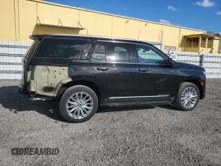 2023 Cadillac Escalade 4WD Premium Luxury z VIN 1GYS4BKL3PR236058, wystawiony jako Copart lot #46817095 z przebiegiem 53 089 mil mil oraz Tytuł czysty. Historia ofert i sprzedaży dostępna na DreamBid. Obrazek 3.