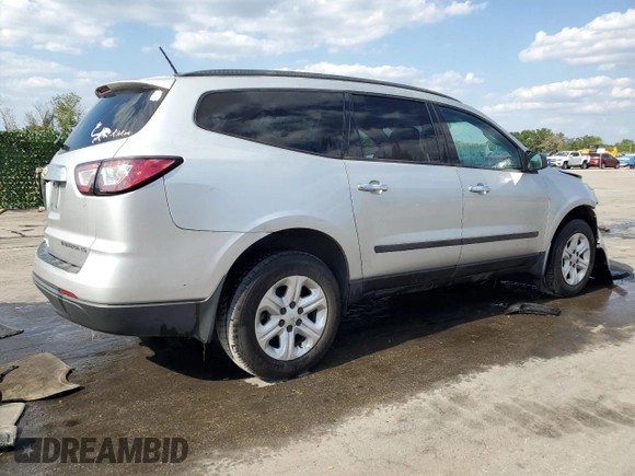 2016 Chevrolet Traverse LS with VIN 1GNKRFED5GJ276943, listed as a Copart auction lot 52102134 with Not Provided miles and Salvage Title. Bid and sale history available at carsss.com. Image 3.