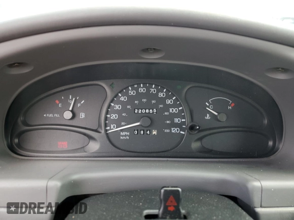 1998 Ford Escort SE with VIN 3FAFP15P4WR240362, listed as a Copart auction lot 63453095 with 220,855 mi miles and Salvage title. Bid and sale history available at DreamBid. Image 9.