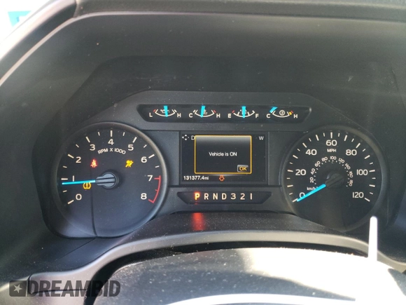 2017 Ford F-150 XL with VIN 1FTEW1C83HKD58172, listed as a Copart auction lot 80305554 with 131,377 mi miles and Salvage Title. Bid and sale history available at carsss.com. Image 9.