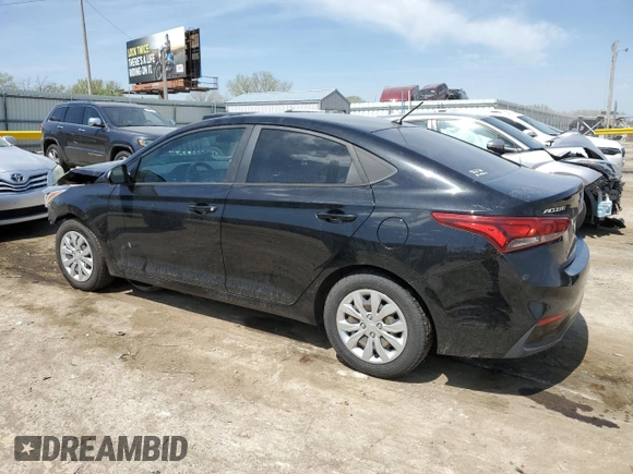 2019 Hyundai Accent SE with VIN 3KPC24A33KE084882, listed as a Copart auction lot 52308575 with 61,875 mi miles and Salvage Title. Bid and sale history available at carsss.com. Image 2.