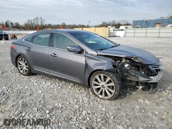 2013 Hyundai Azera with VIN KMHFH4JG4DA317104, listed as a Copart auction lot 52909875 with 125,485 mi miles and Salvage Title. Bid and sale history available at DreamBid. Image 4.