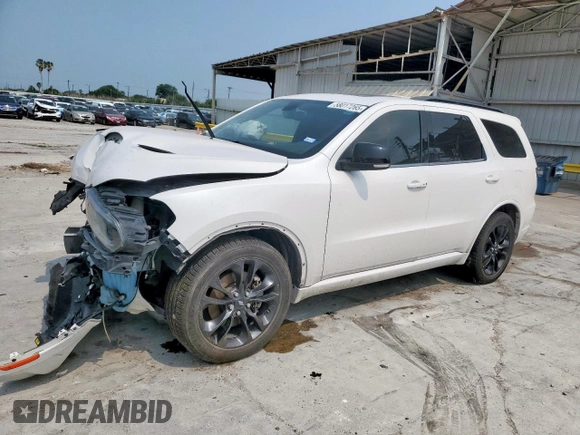 2021 Dodge Durango GT with VIN 1C4RDHDG2MC572998, listed as a Copart auction lot 58017265 with 103,597 mi miles and Salvage title. Bid and sale history available at DreamBid. Image 1.