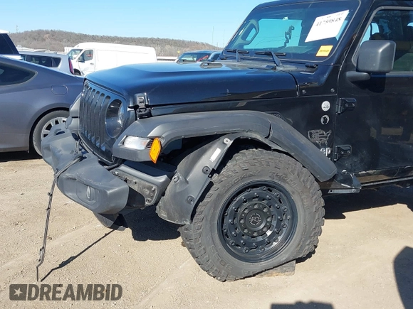 2021 Jeep Wrangler Sport with VIN 1C4GJXAG8MW559296, listed as a IAAI auction lot 41759848 with 47,374 mi miles and . Bid and sale history available at DreamBid. Image 6.