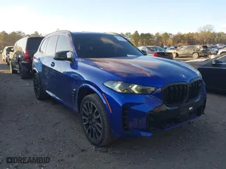 2025 BMW X5 M60i with VIN 5UX33EU04S9W34632, listed as a IAAI auction lot 41274184 with 5,943 mi miles. Bid and sale history available at carsss.com. Image 13.