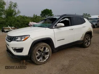 2020 Jeep Compass Limited z VIN 3C4NJDCB7LT221769, wystawiony jako Copart lot #59660955 z przebiegiem 76 822 mil mil oraz Szkoda całkowita • Salvage title. Historia ofert i sprzedaży dostępna na DreamBid. Obrazek 1.