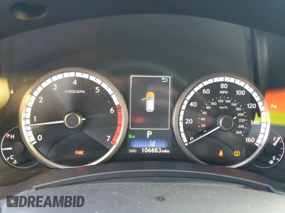 2020 Lexus NX with VIN JTJSARDZ7L2226285, listed as a Copart auction lot 75920504 with 106,883 mi miles and Salvage Title. Bid and sale history available at carsss.com. Image 9.