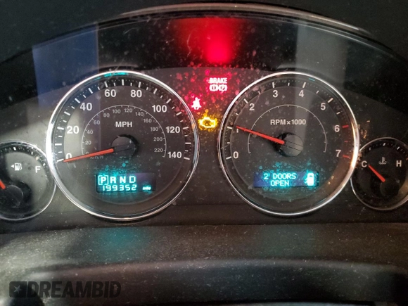 2007 Jeep Commander Limited with VIN 1J8HG58P07C671618, listed as a Copart auction lot 50188145 with 199,352 mi miles and Salvage title. Bid and sale history available at DreamBid. Image 9.