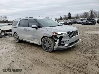 2023 Kia Carnival SX Prestige with VIN KNDNE5H36P6206062, listed as a Copart auction lot 43562195 with 76,089 mi miles and Salvage Title. Bid and sale history available at carsss.com. Image 12.