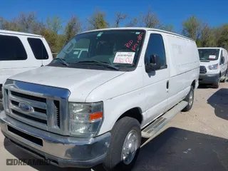 2013 Ford Econoline Cargo Van Commercial with VIN 1FTNE2EW0DDA54574, listed as a IAAI auction lot 41830505 with 127,414 mi miles. Bid and sale history available at carsss.com. Image 2.