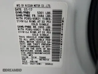 2017 Infiniti QX70 with VIN JN8CS1MUXHM144335, listed as a Copart auction lot 56918414 with 69,592 mi miles. Bid and sale history available at carsss.com. Image 13.