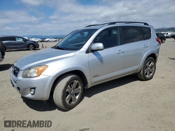 2010 Toyota RAV4 Sport with VIN JTMRK4DV6A5098308, listed as a Copart auction lot 53586165 with 167,429 mi miles and Salvage title. Bid and sale history available at DreamBid. Image 1.