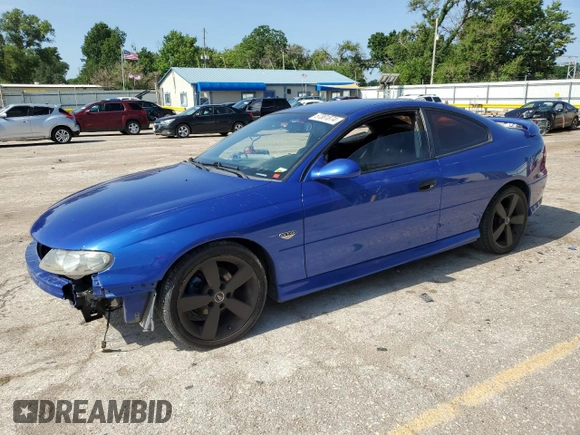 2004 Pontiac GTO with VIN 6G2VX12GX4L287389, listed as a Copart auction lot 57881874 with 107,291 mi miles and Salvage Title. Bid and sale history available at DreamBid. Image 1.