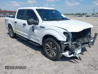 2018 Ford F-150 XL with VIN 1FTEW1CP8JKE91006, listed as a IAAI auction lot 42123840 with 76,806 mi miles and . Bid and sale history available at DreamBid. Image 1.
