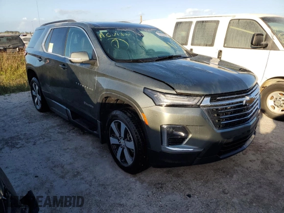2022 Chevrolet Traverse LT Leather with VIN 1GNERHKW9NJ105351, listed as a Copart auction lot 76105104 with 0 mi miles and Salvage Title. Bid and sale history available at carsss.com. Image 4.