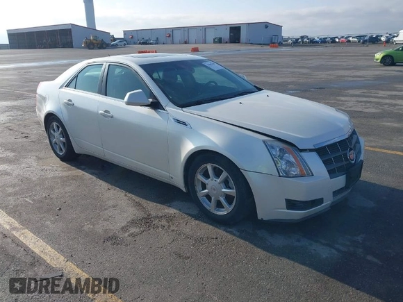 2008 Cadillac CTS RWD w/1SA with VIN 1G6DM577080114228, listed as a IAAI auction lot 42047450 with 0 mi miles. Bid and sale history available at carsss.com. Image 1.