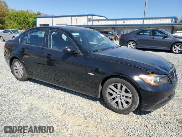2007 BMW 3 Series 328xi with VIN WBAVC935X7KX58514, listed as a Copart auction lot 50539625 with 104,272 mi miles and Salvage Title. Bid and sale history available at carsss.com. Image 4.