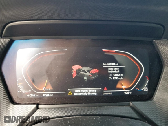 2020 BMW 2 Series 228i xDrive z VIN WBA73AK00L7G11408, wystawiony jako Copart lot #47592445 z przebiegiem 63 709 mil mil oraz Szkoda całkowita • Salvage title. Historia ofert i sprzedaży dostępna na DreamBid. Obrazek 9.