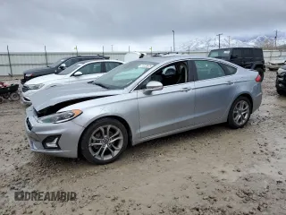 2020 Ford Fusion Hybrid Titanium with VIN 3FA6P0RU5LR100360, listed as a Copart auction lot 51325575 with 77,217 mi miles and Salvage Title. Bid and sale history available at carsss.com. Image 1.