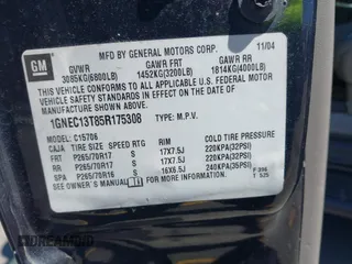 2005 Chevrolet Tahoe Z71 z VIN 1GNEC13T85R175308, wystawiony jako IAAI lot #42020807 z przebiegiem 321 355 mil mil oraz . Historia ofert i sprzedaży dostępna na DreamBid. Obrazek 9.