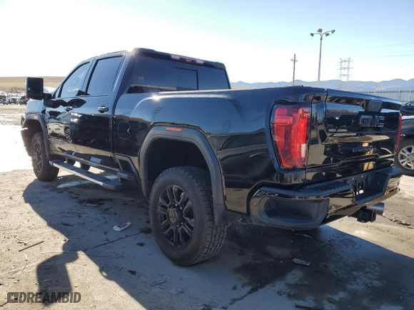 2020 GMC Sierra 2500HD Denali with VIN 1GT49REY1LF205709, listed as a Copart auction lot 45880945 with 44,573 mi miles and Salvage Title. Bid and sale history available at carsss.com. Image 2.