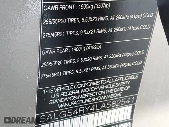 2020 Land Rover Range Rover с VIN SALGS4RY4LA582541, выставлен на аукционе Copart как лот 41920663 с пробегом 16 127 миль миль и . История ставок и продаж доступна на DreamBid. Изображение 13.