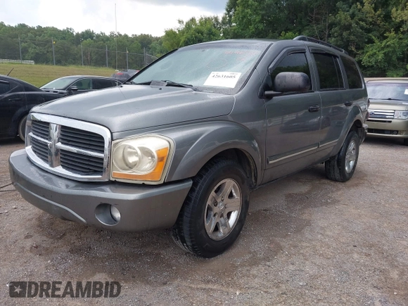 2005 Dodge Durango Limited with VIN 1D4HB58D85F582423, listed as a IAAI auction lot 42631605 with 213,601 mi miles and . Bid and sale history available at DreamBid. Image 2.