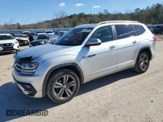 2018 Volkswagen Atlas 3.6L V6 SEL with VIN 1V2RR2CA4JC573592, listed as a Copart auction lot 48073945 with 84,582 mi miles and Salvage Title. Bid and sale history available at carsss.com. Image 1.